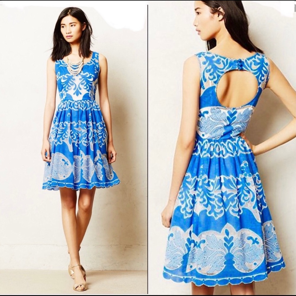 Anthropologie Plenty by Tracy Reese Azure Dress